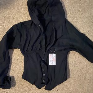 Black Corset Hoodie